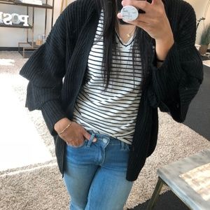 CYBER SALE! M ANGIE Ruffle Sleeve Knit Cardigan